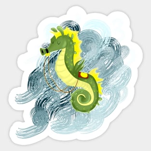 Royal seahorse Sticker